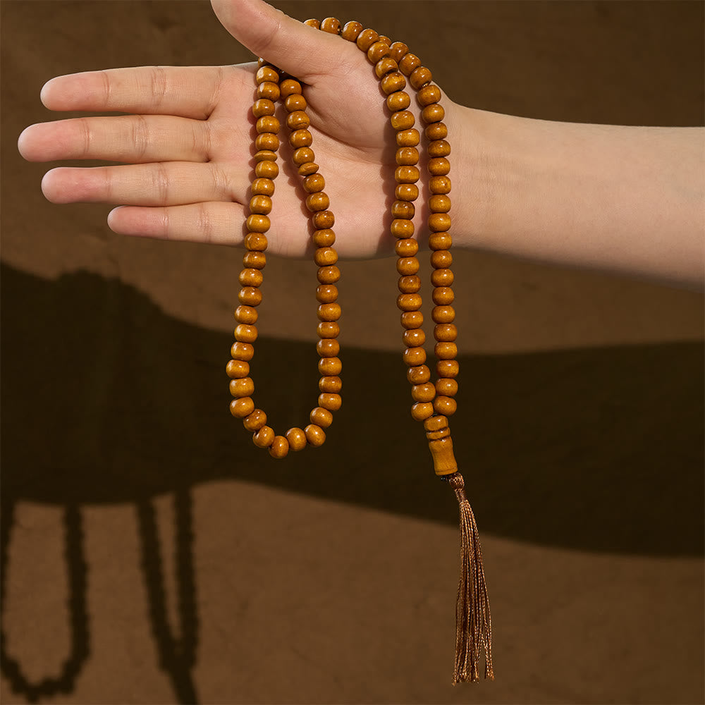 HilalHaven 8mm Round Natural Wood 33 Beads Tasbih — Handcrafted Cultural Prayer Beads with Tassel - image 10