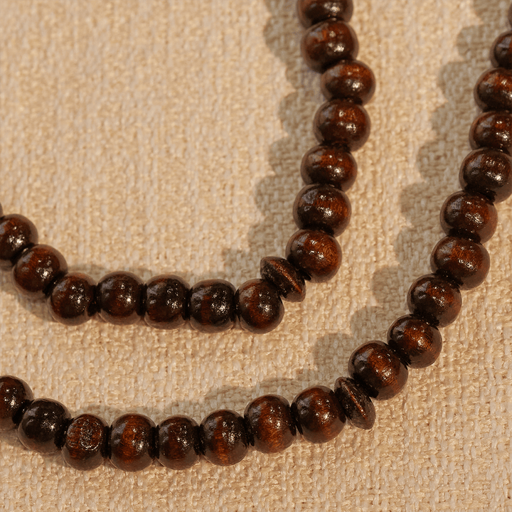 HilalHaven 8mm Round Natural Wood 33 Beads Tasbih — Handcrafted Cultural Prayer Beads with Tassel - image 13