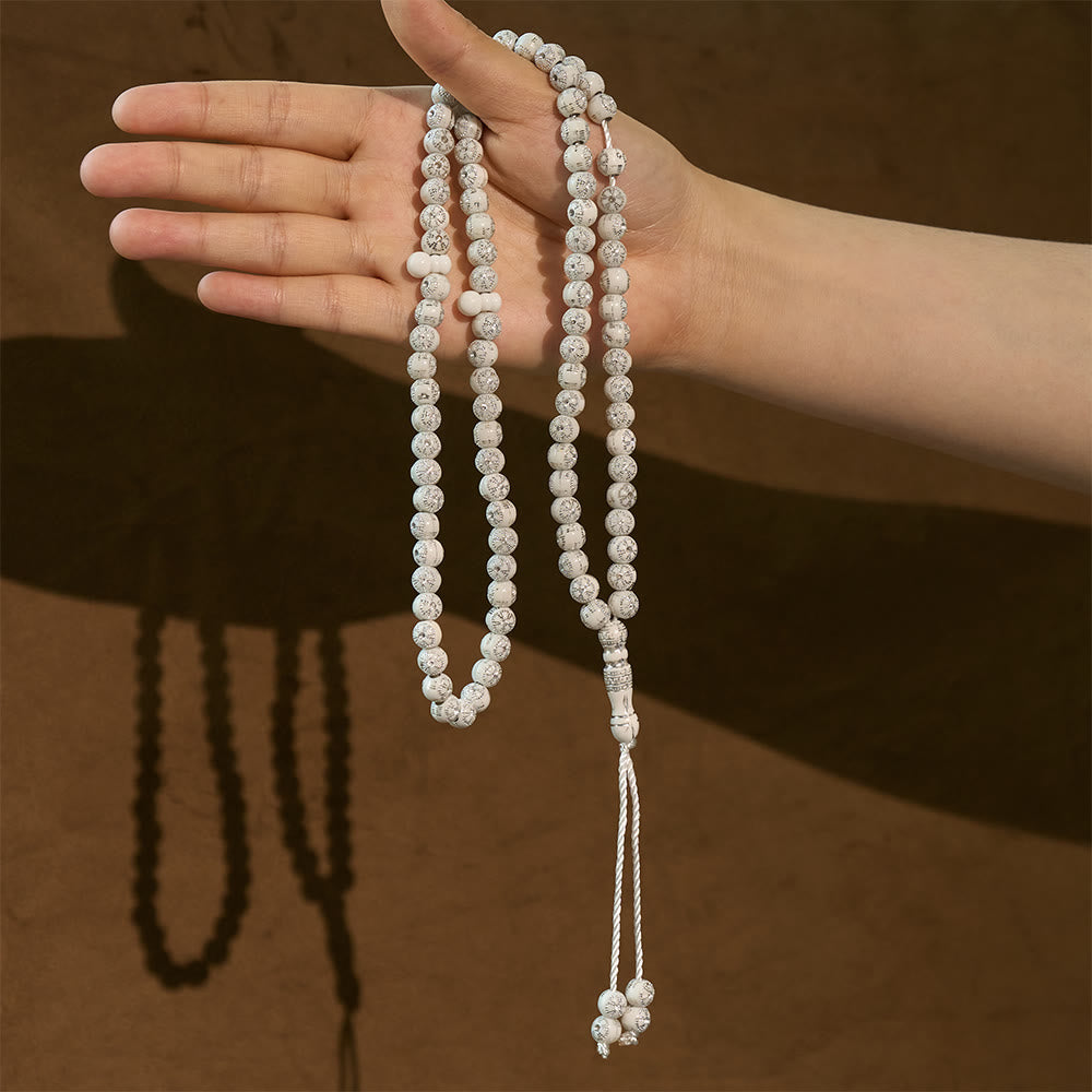 HilalHaven 8mm Round Plum Blossom Acrylic 99 Beads Tasbih — Handcrafted Minimalist Cultural Prayer Beads - image 9