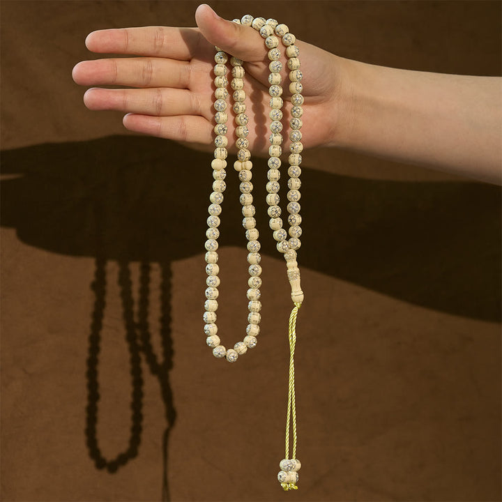 HilalHaven 8mm Round Plum Blossom Acrylic 99 Beads Tasbih — Handcrafted Minimalist Cultural Prayer Beads - image 6