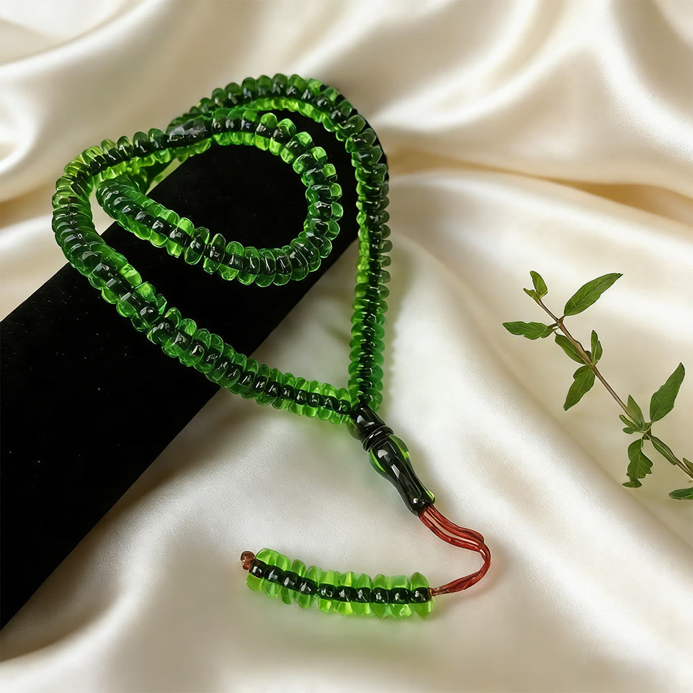 HilalHaven 99 Beads Acrylic Tasbih, Minimalist Daily Grounding Beads for Mindfulness - image 1