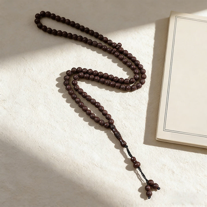 HillHaven 99 Beads Multicolor Round Acrylic Tasbih: Moon &amp; Star Charm Prayer Beads - image 5