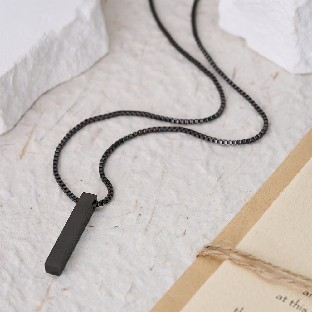 FREE Today: Pillar of Protection Ayatul Kursi 4-Sided Bar Necklace — Polished Titanium Steel - image 14