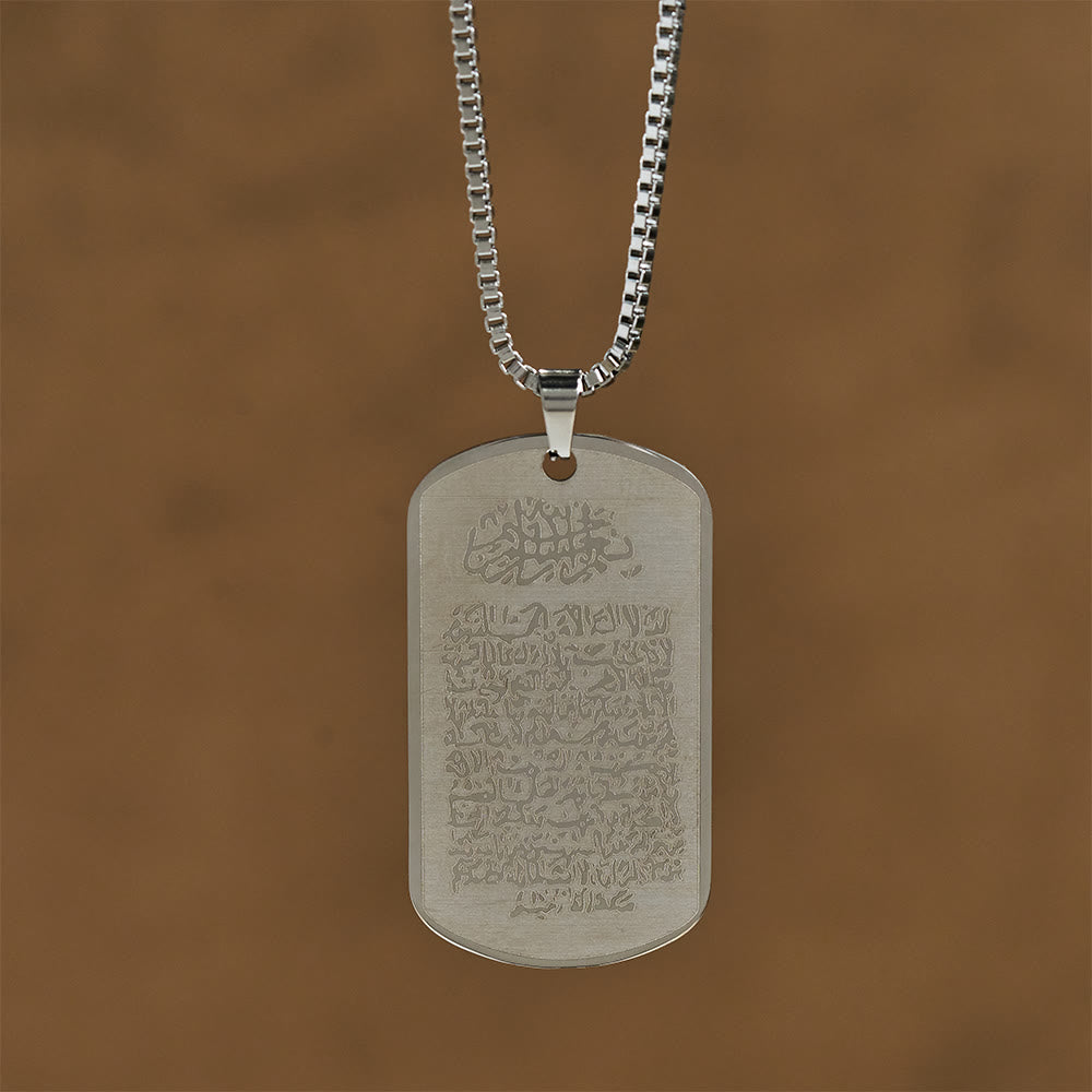 HilalHaven Stainless Steel Mdal Tag Necklace —— Jewelry for Daily Wear &amp; Ramadan Gift - image 5
