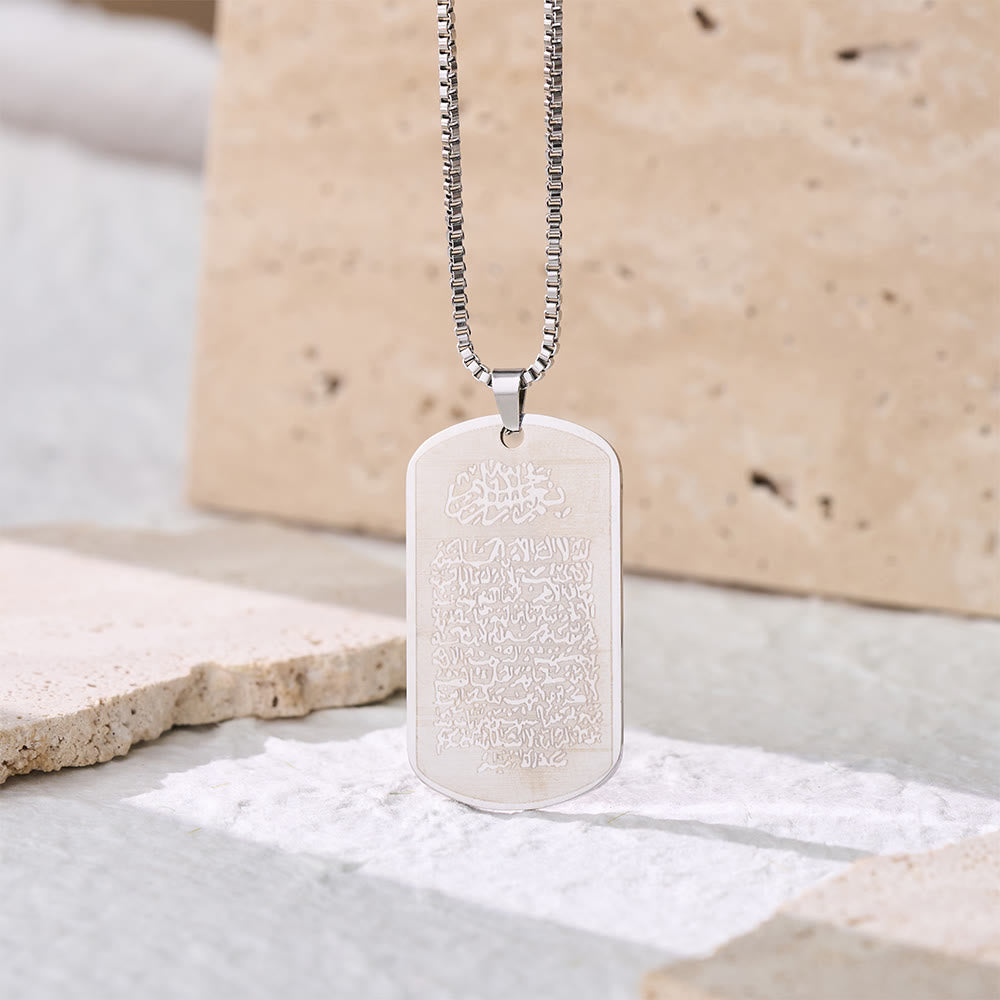 HilalHaven Stainless Steel Mdal Tag Necklace —— Jewelry for Daily Wear &amp; Ramadan Gift - image 4
