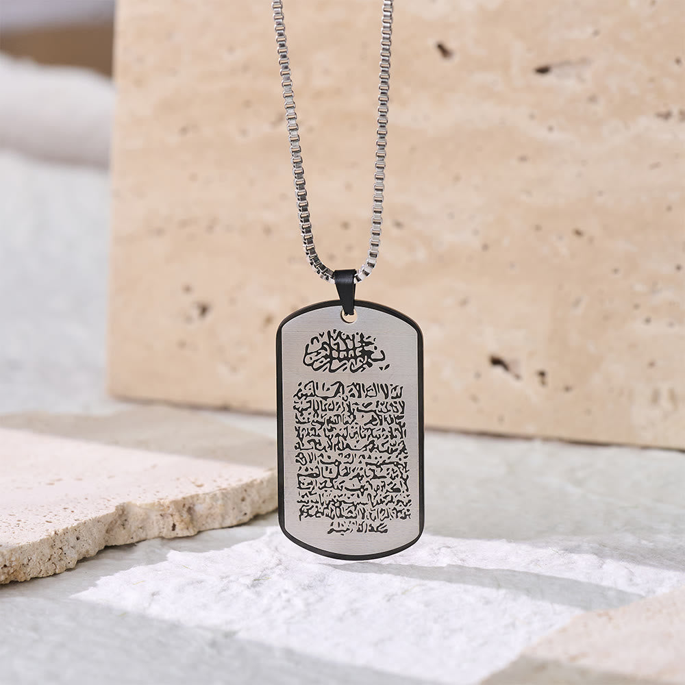 HilalHaven Stainless Steel Mdal Tag Necklace —— Jewelry for Daily Wear &amp; Ramadan Gift - image 9