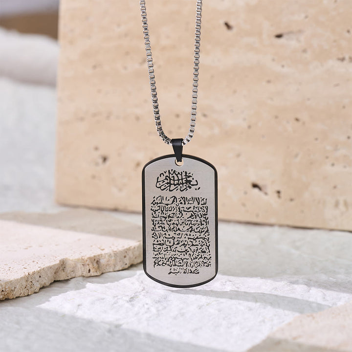 HilalHaven Stainless Steel Mdal Tag Necklace —— Jewelry for Daily Wear &amp; Ramadan Gift - image 9
