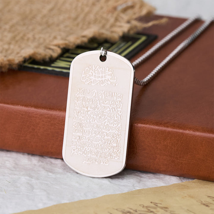 HilalHaven Stainless Steel Mdal Tag Necklace —— Jewelry for Daily Wear &amp; Ramadan Gift - image 2