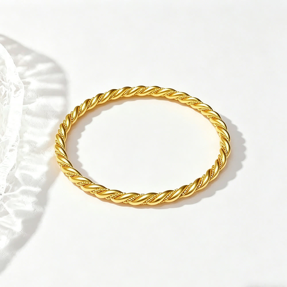 HilalHaven Elegant Twisted Rope Alloy Bracelet —— Jewelry for Daily Wear &amp; Ramadan Gift - image 2