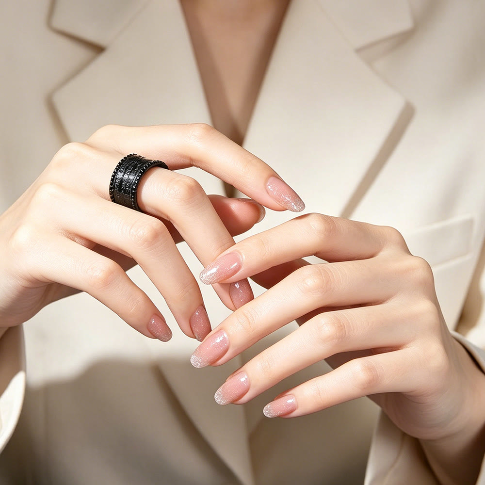 HilalHaven Wide Band Script Adjustable Ring —— Titanium Steel Calligraphy Jewelry - image 8