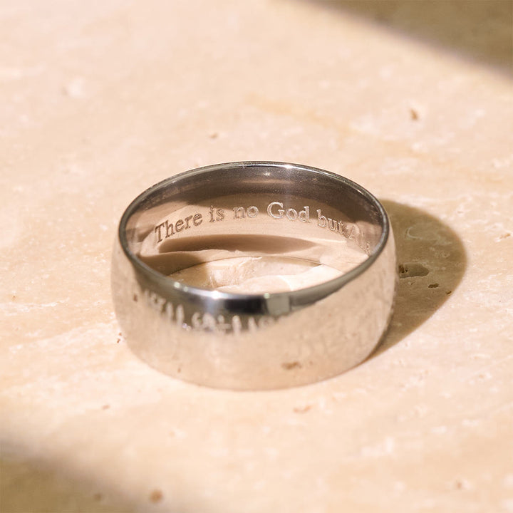 FREE Today: Creed of Light Shahada Engraved Band Ring — Polished Stainless Steel - image 7