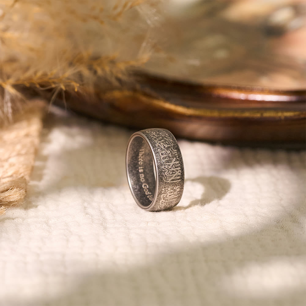 FREE Today: Creed of Light Shahada Engraved Band Ring — Polished Stainless Steel - image 14