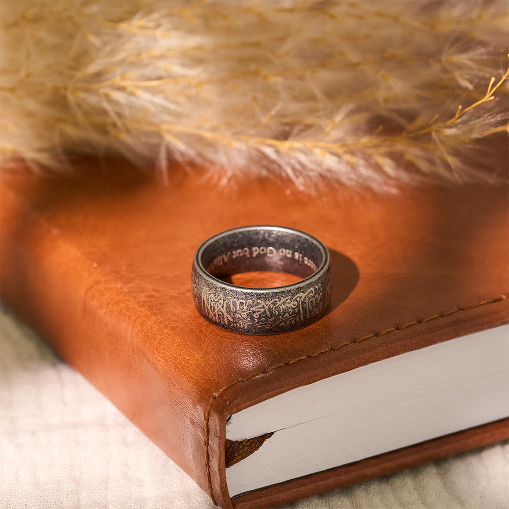 FREE Today: Creed of Light Shahada Engraved Band Ring — Polished Stainless Steel - image 16