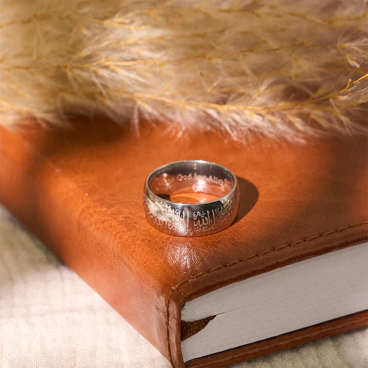 FREE Today: Creed of Light Shahada Engraved Band Ring — Polished Stainless Steel - image 8