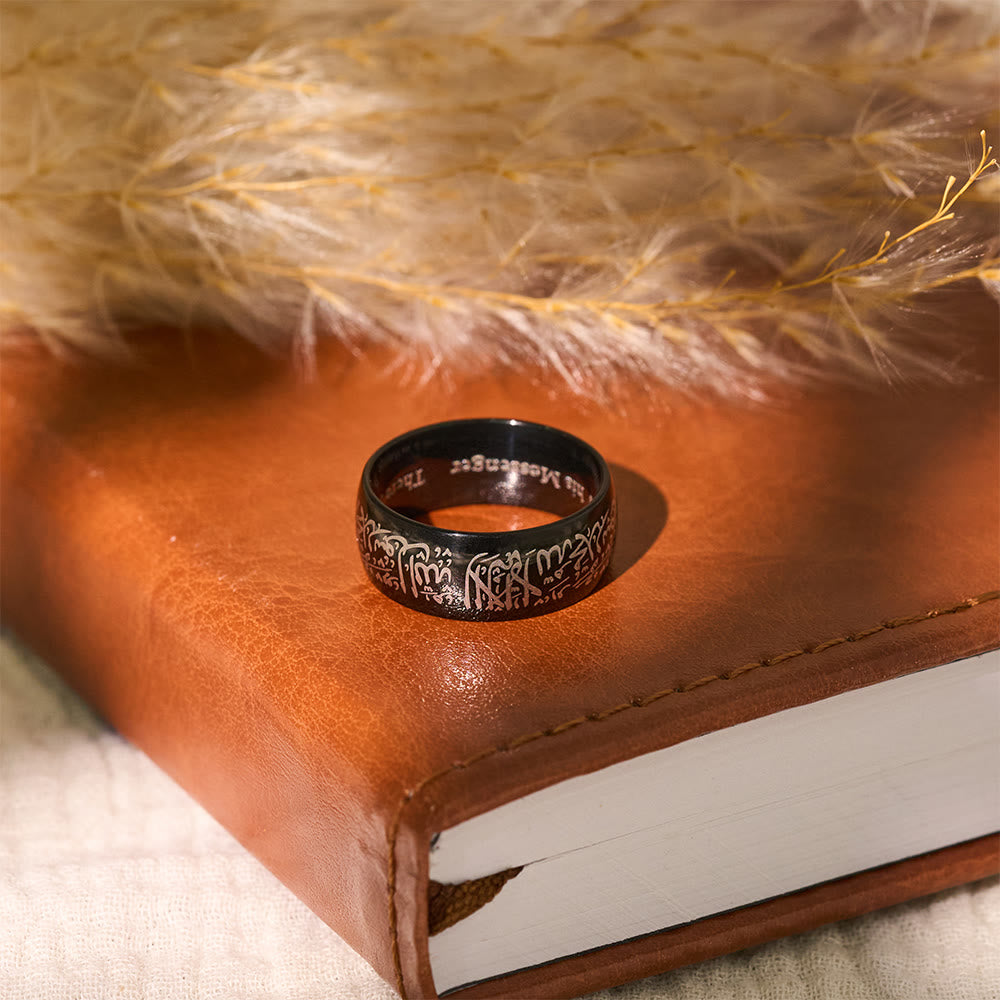 FREE Today: Creed of Light Shahada Engraved Band Ring — Polished Stainless Steel - image 4