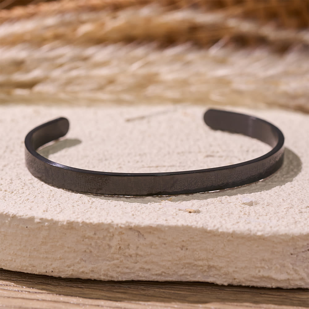 FREE Today: Ayatul Kursi Continuous Verse Open Cuff — Sleek Stainless Steel - image 18