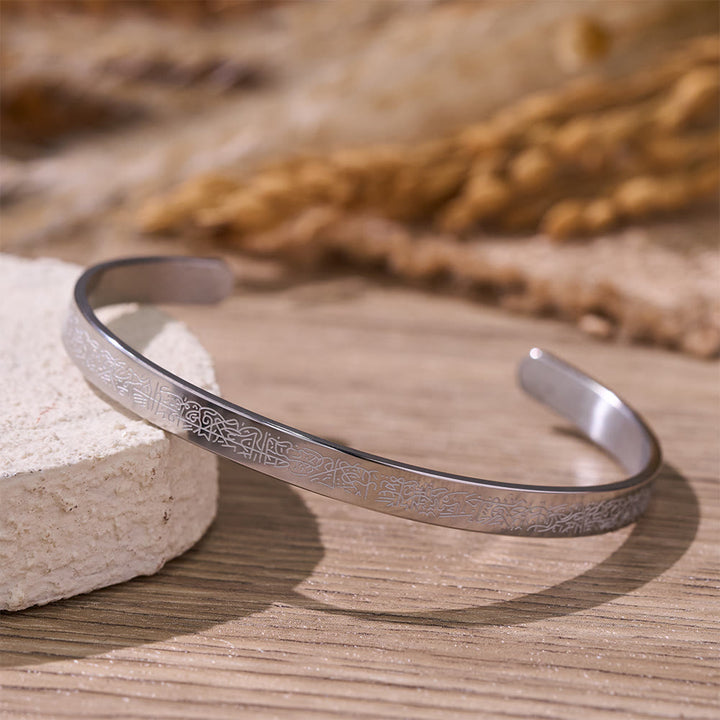 FREE Today: Ayatul Kursi Continuous Verse Open Cuff — Sleek Stainless Steel - image 10