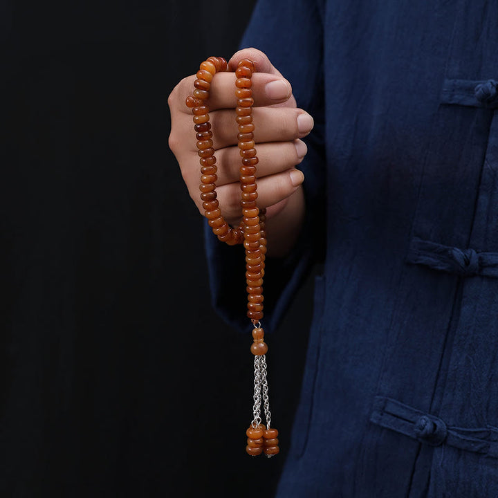 HilalHaven Stone-Effect Acrylic Meditation 99 Beads Tasbih - image 19