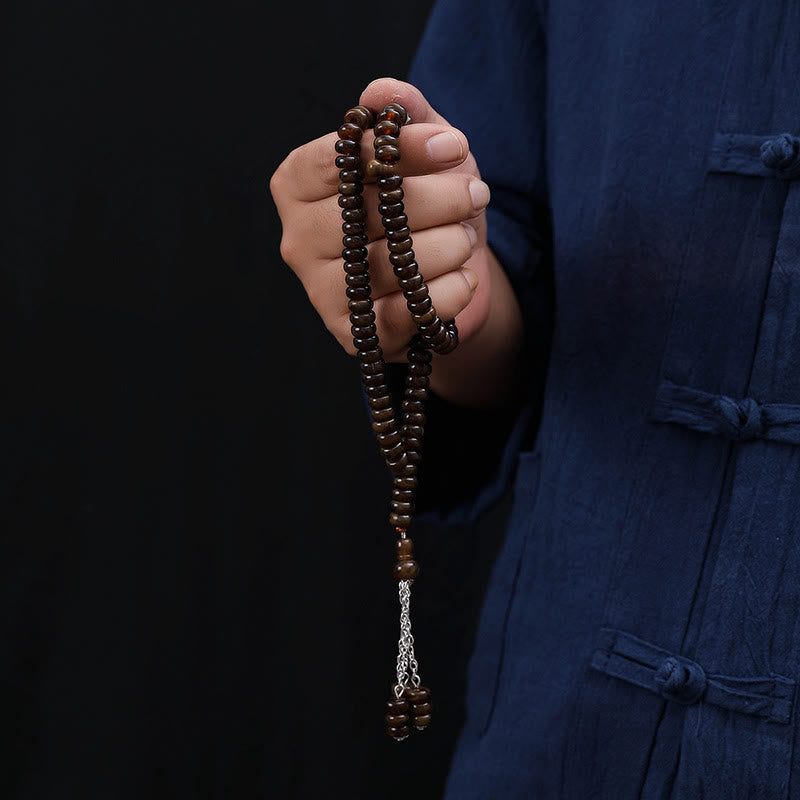 HilalHaven Stone-Effect Acrylic Meditation 99 Beads Tasbih - image 14