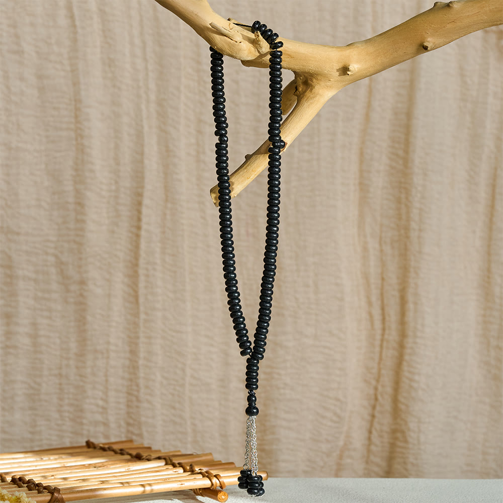 HilalHaven Stone-Effect Acrylic Meditation 99 Beads Tasbih - image 12