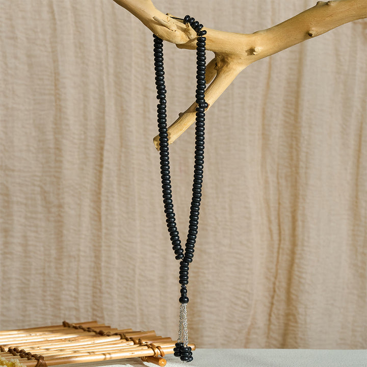 HilalHaven Stone-Effect Acrylic Meditation 99 Beads Tasbih - image 12