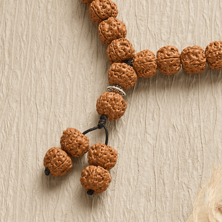 Natural Texture Brown Beaded Accessory 33 Beads Tasbih - image 5