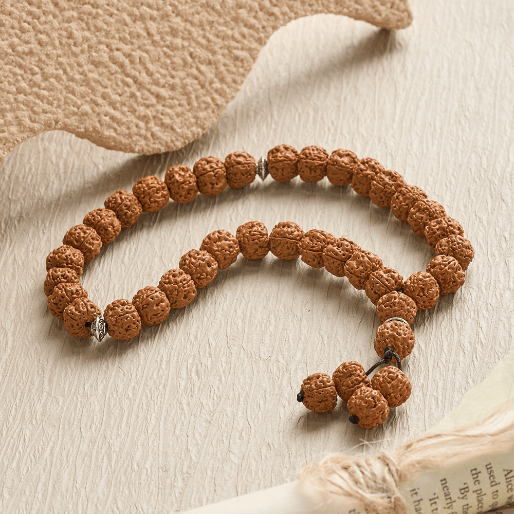 HilalHaven Rudraksha Prayer Bead Strand —— 33 Count - 33 Beads Tasbih - image 0