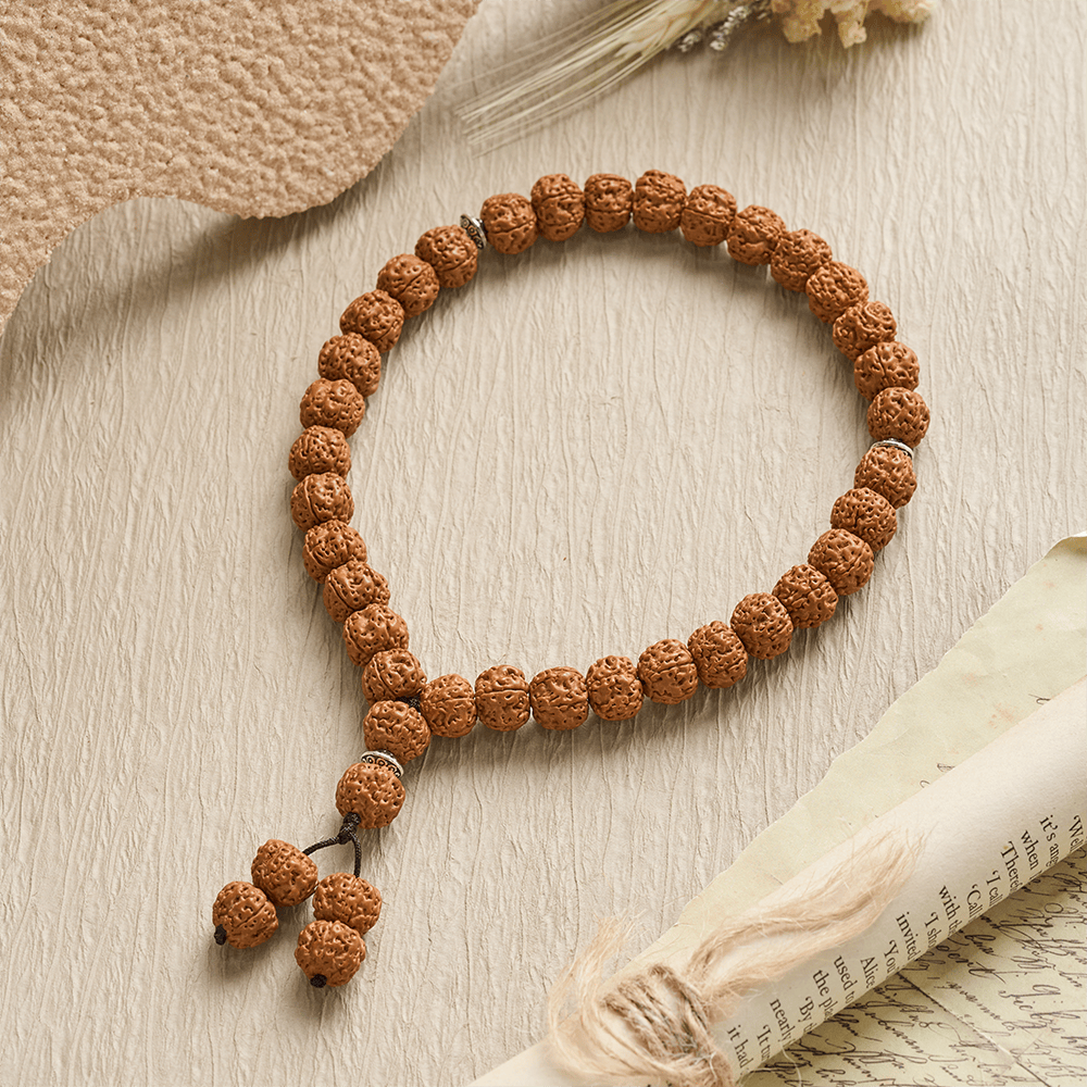 Natural Texture Brown Beaded Accessory 33 Beads Tasbih - 33 Beads Tasbih - image 0