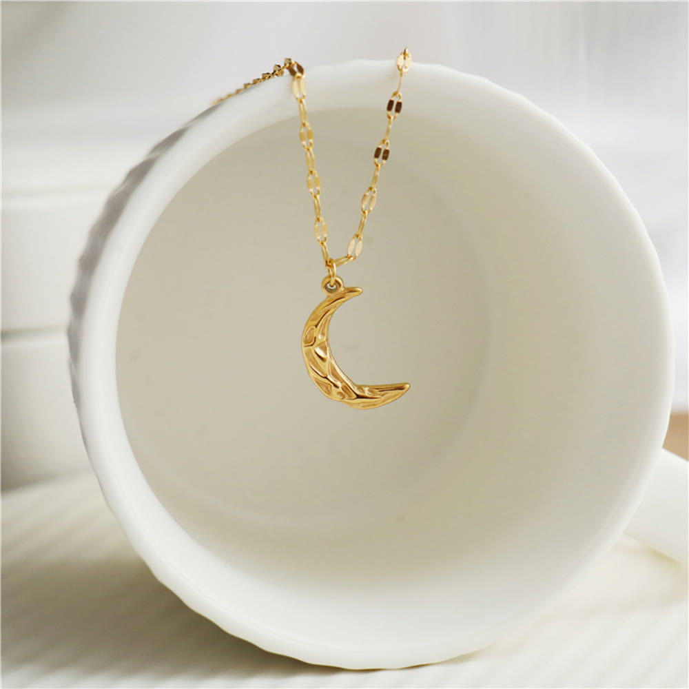 HilalHaven Minimalist Crescent Moon Statement Necklace - image 2