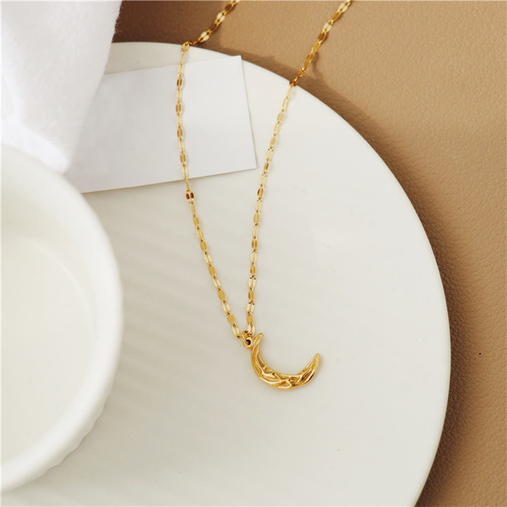 HilalHaven Minimalist Crescent Moon Statement Necklace - image 4