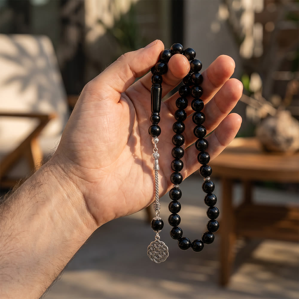  HilalHaven Handmade Cast Acrylic Bead Wrist Tasbih —— 33 Beads Tasbih - image 9