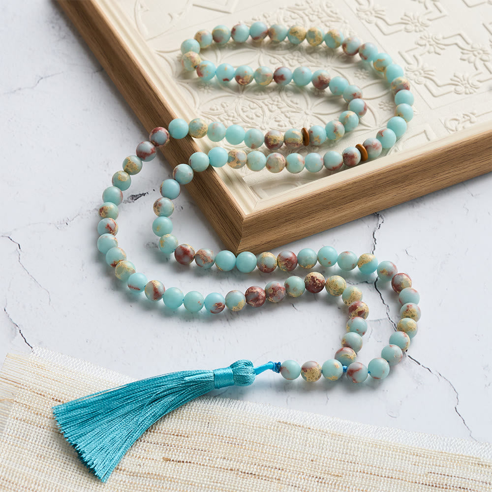 HilalHaven Nature-Inspired Resin Beaded Tasbih - 99 Beads Tasbih - image 0