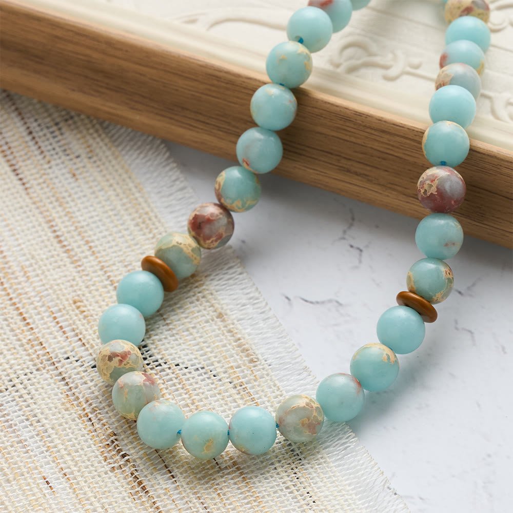 HilalHaven Shoushan Stone Effect Resin Tassel Tasbih - image 4