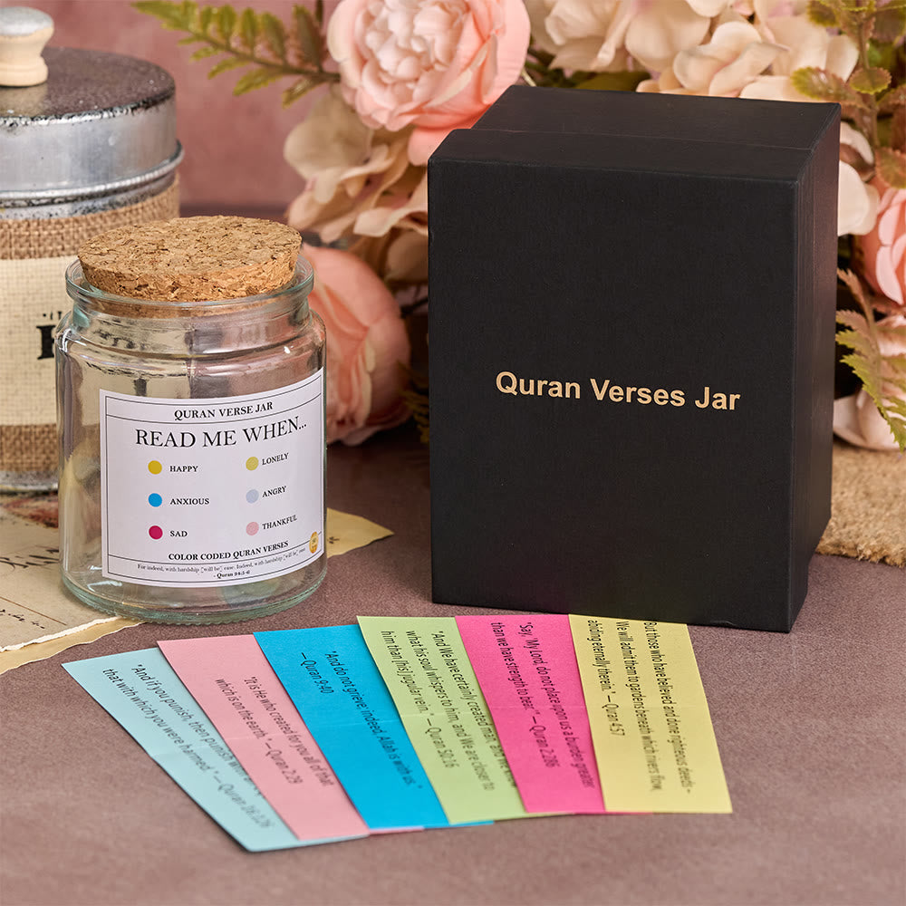 HilalHaven Color-Coded Affirmation Glass Jar - image 0