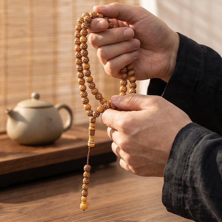 HilalHaven Tribal Print Acrylic Tasbih—— 99 Beads Tasbih - image 14