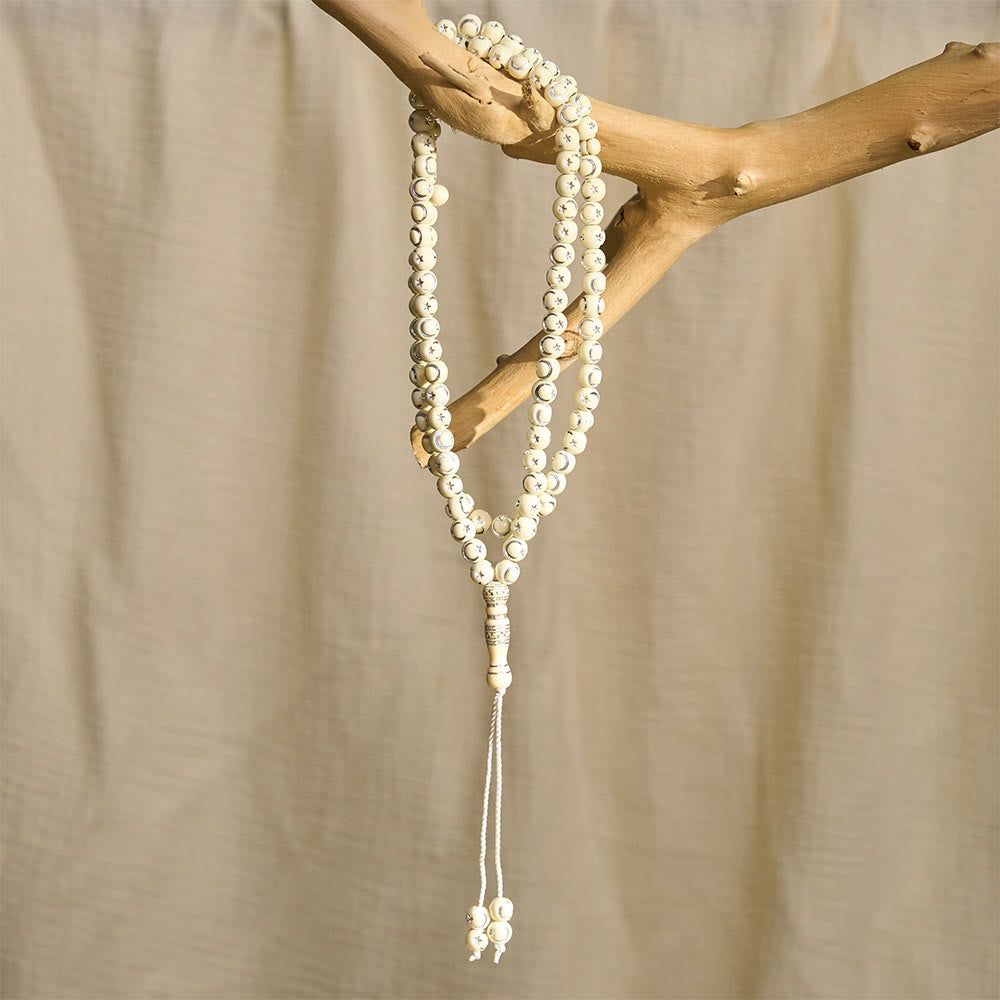 FREE Today: Star-Embossed Acrylic 99 Beads Tasbih — Minimalist Cultural Prayer Beads with Adjustable Tassel - image 9