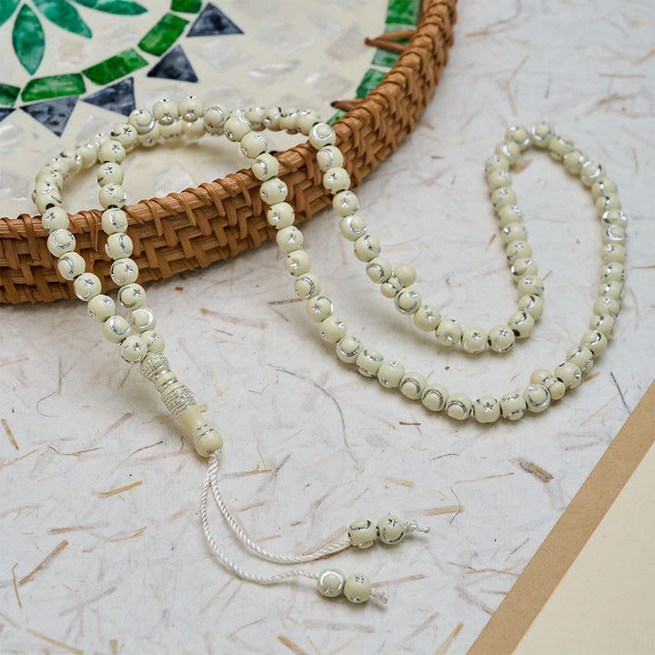 FREE Today: Star-Embossed Acrylic 99 Beads Tasbih — Minimalist Cultural Prayer Beads with Adjustable Tassel - image 7