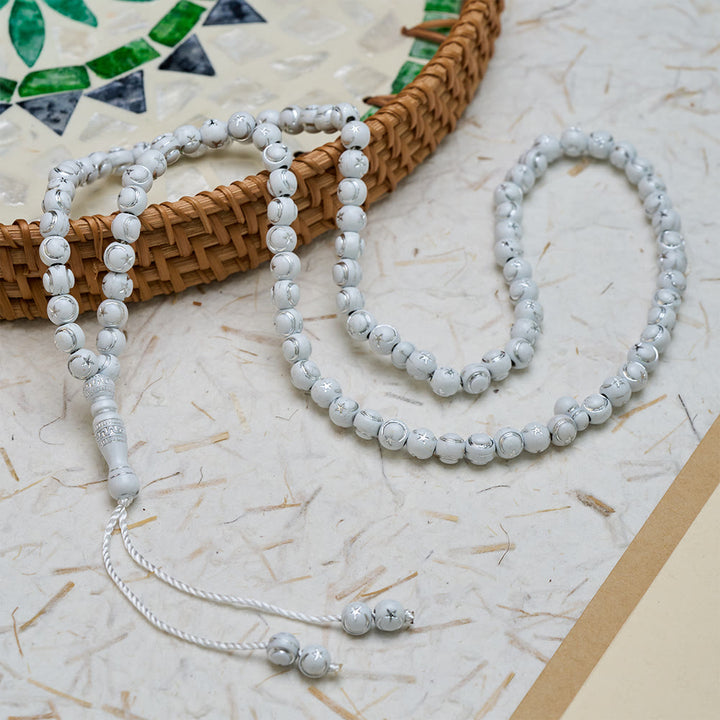 FREE Today: Star-Embossed Acrylic 99 Beads Tasbih — Minimalist Cultural Prayer Beads with Adjustable Tassel - image 11