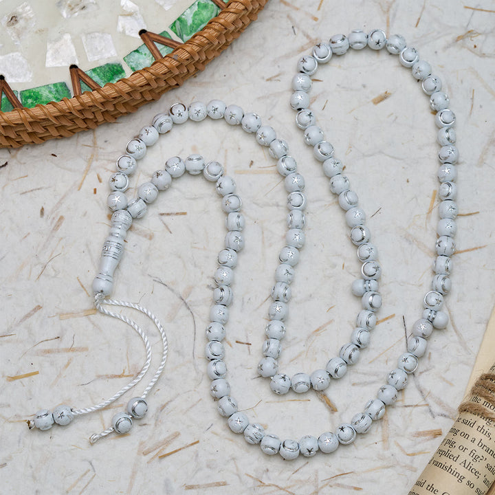 FREE Today: Star-Embossed Acrylic 99 Beads Tasbih — Minimalist Cultural Prayer Beads with Adjustable Tassel - image 12