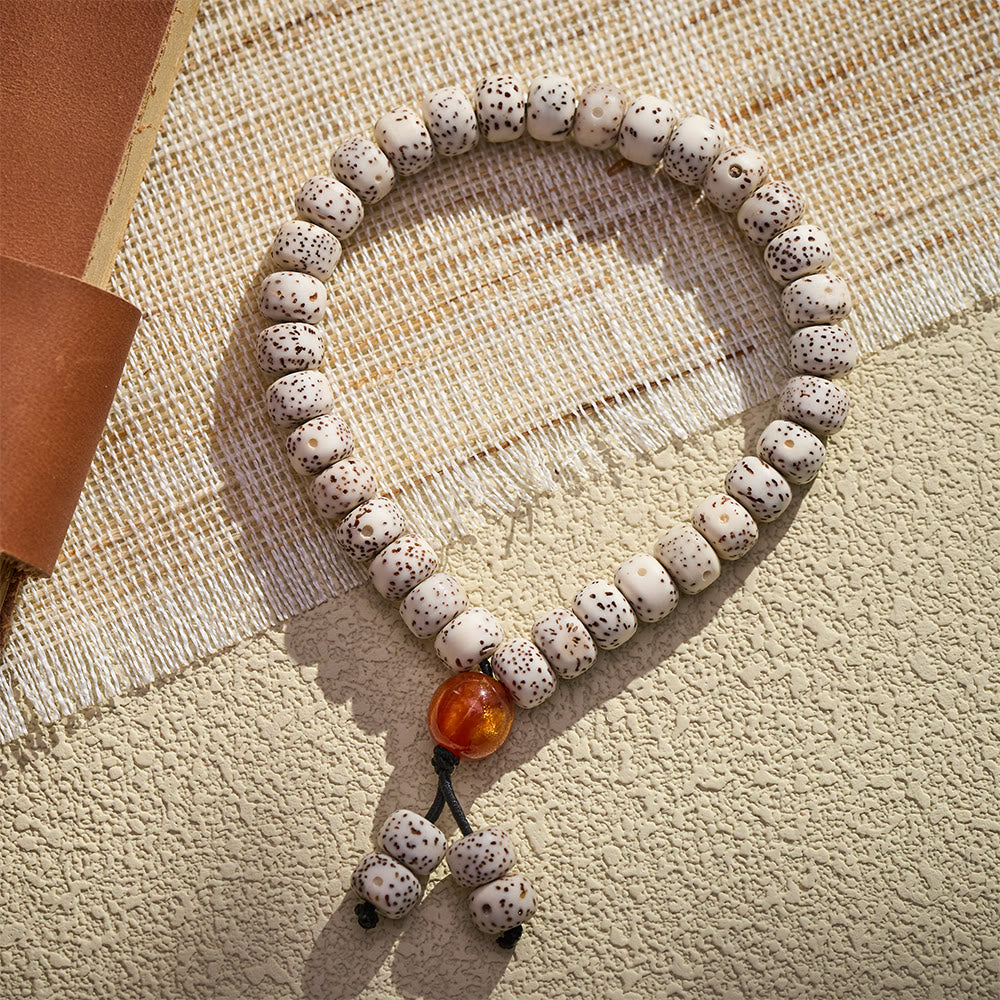 HilalHaven Natural Star Moon Bodhi Seed Beaded Tasbih - image 3