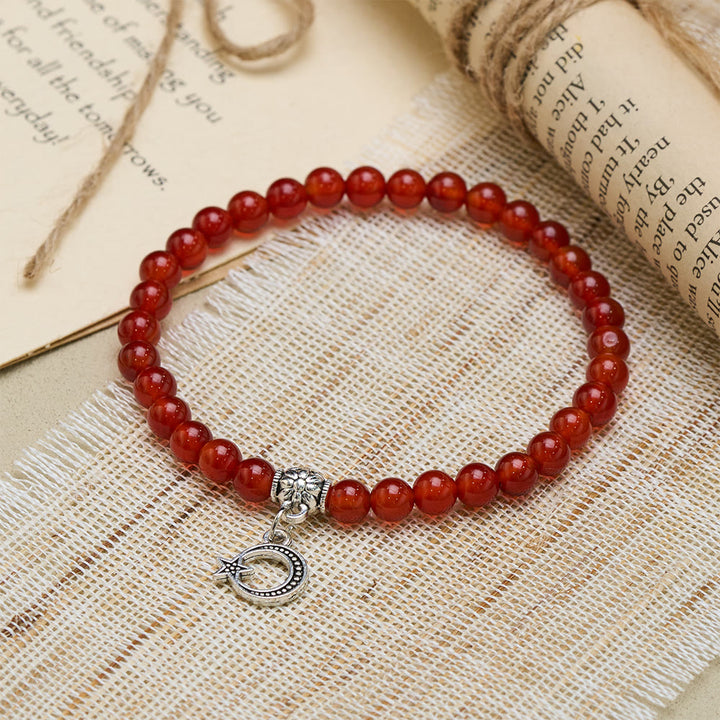 HilalHaven Polished Natural Agate Meditation 33 BeadsTasbih - image 9