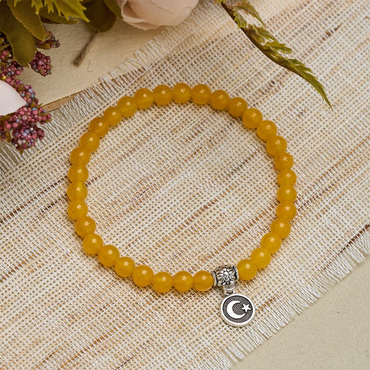 HilalHaven Polished Natural Agate Meditation 33 BeadsTasbih - image 2