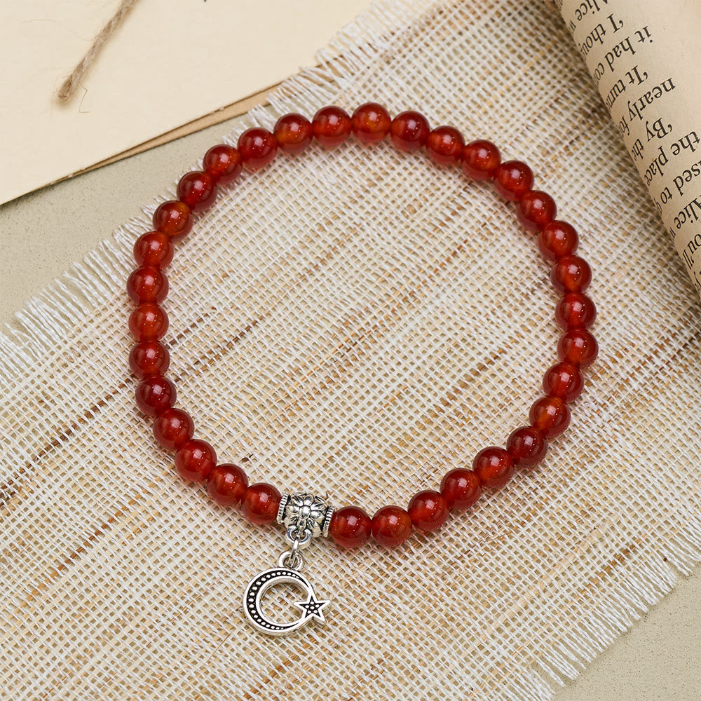 HilalHaven Polished Natural Agate Meditation 33 BeadsTasbih - image 10