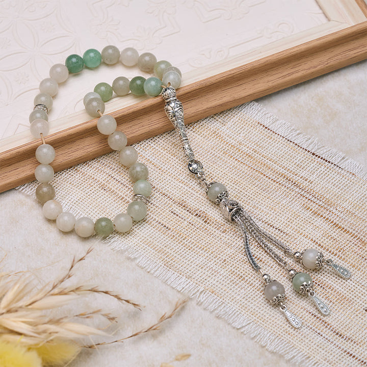 HilalHaven Natural Stone 33 Beaded Tasbih - image 10
