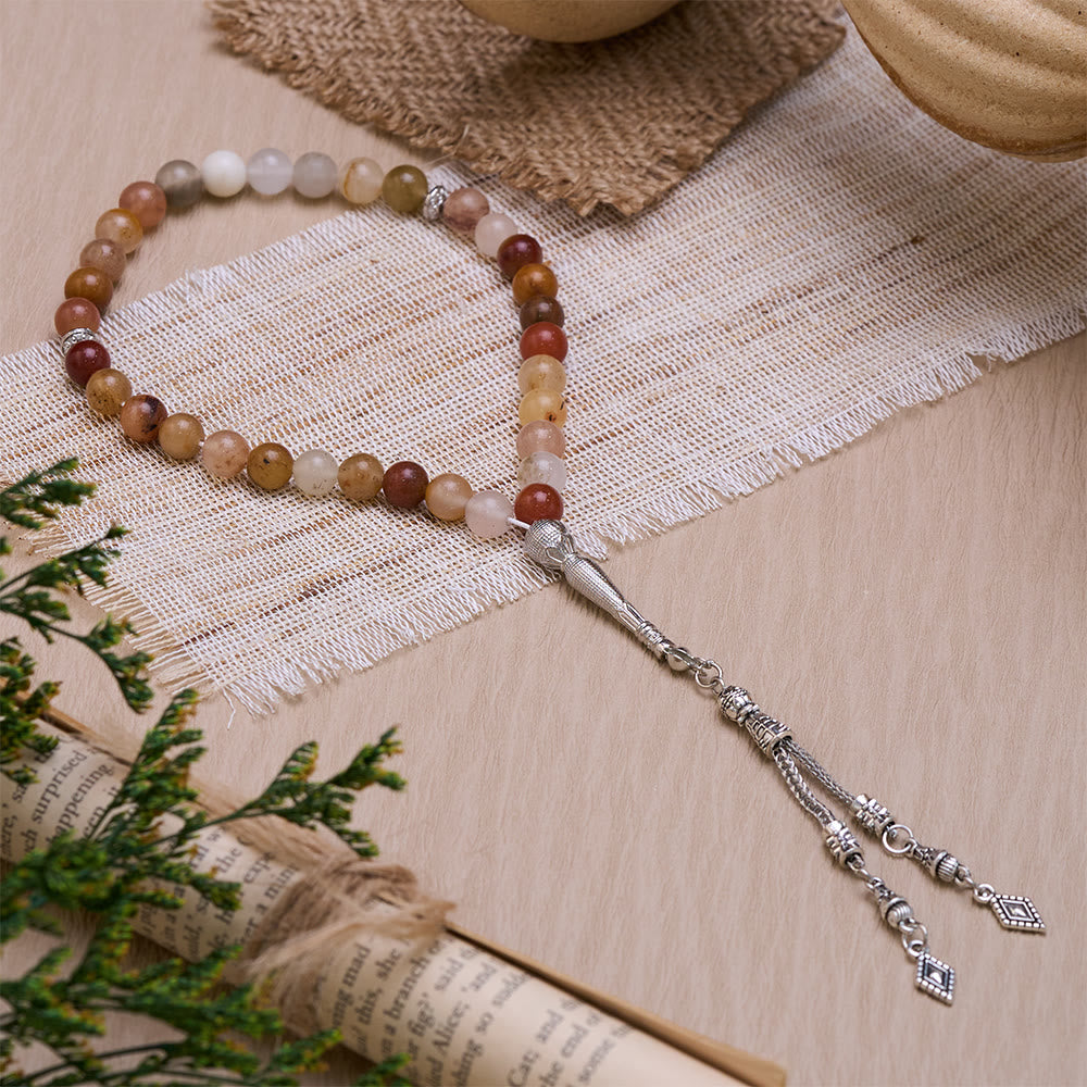 HilalHaven Natural Stone 33 Beaded Tasbih - image 5