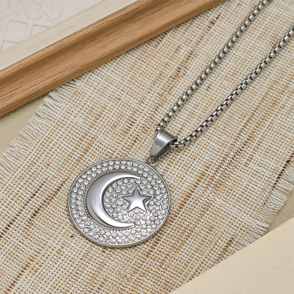 HilalHaven Night Sky Medallion Pendant Necklace - image 5