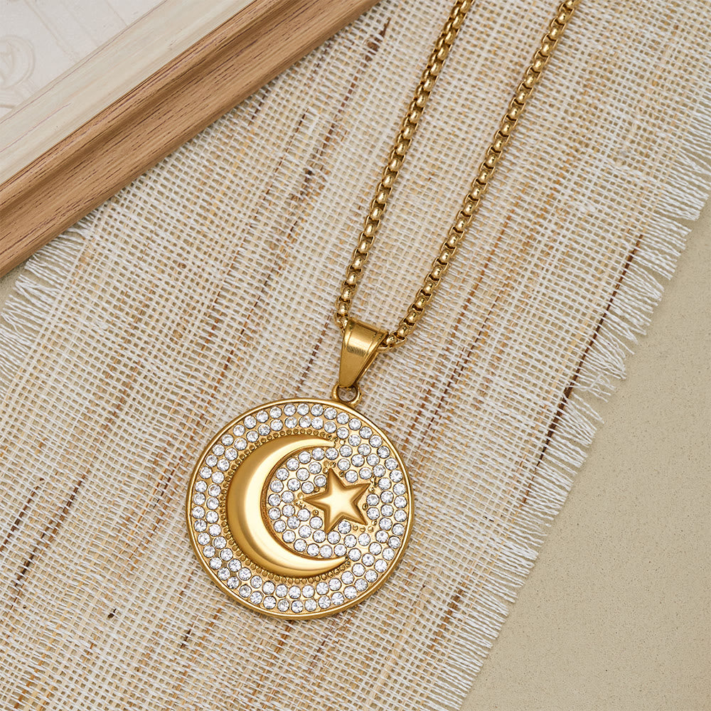 HilalHaven Night Sky Medallion Pendant Necklace - image 3
