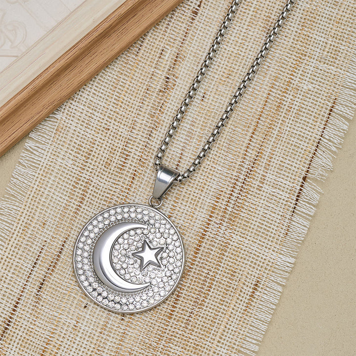 HilalHaven Night Sky Medallion Pendant Necklace - image 6