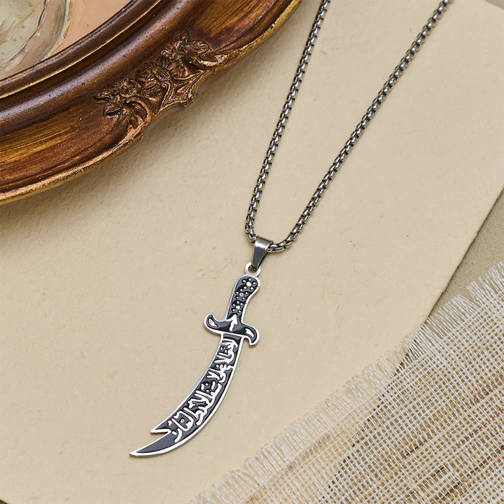 HilalHaven Warrior Spirit Sword Pendant Necklace - image 5