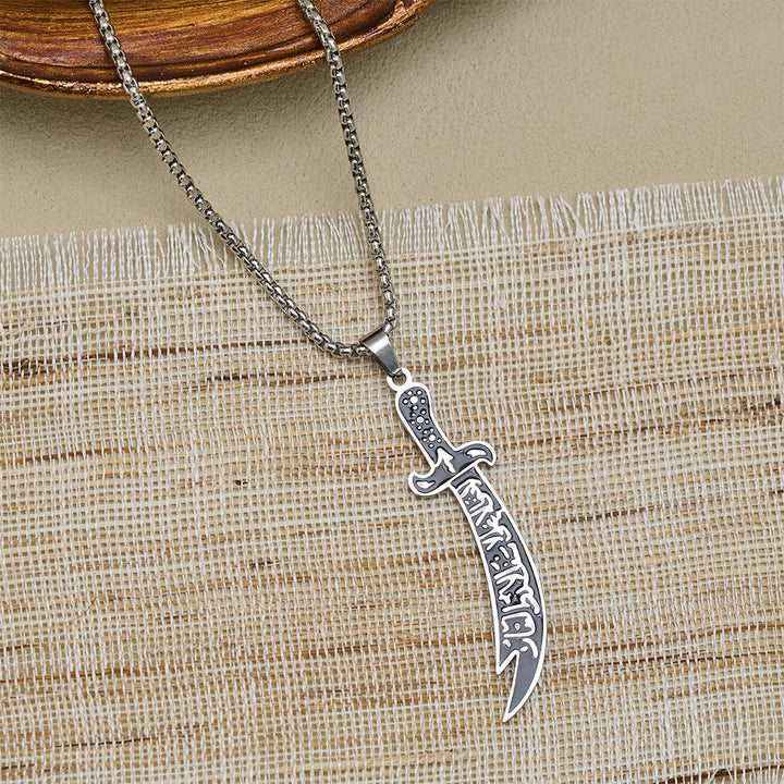 HilalHaven Warrior Spirit Sword Pendant Necklace - image 6